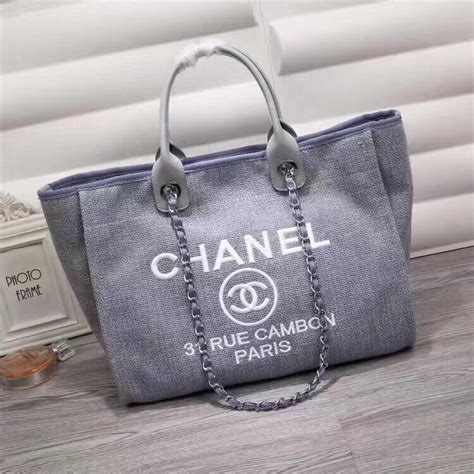 blue chanel tote bag|chanel beach bag tote.